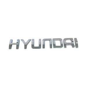 Premium Hyundai Chrome Emblem – Shiny Separate Letters Badge for Stylish Car Look