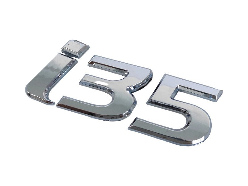 Premium Hyundai i35 Chrome Emblem – Shiny Car Badge Replacement for a Fresh Look