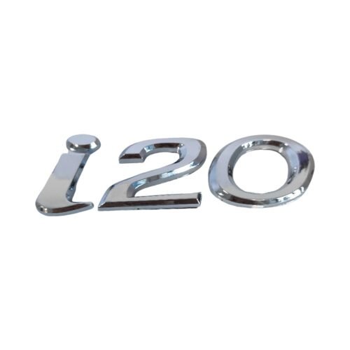 Stylish Hyundai i20 Chrome Emblem – Premium Mirror Finish Car Badge Replacement