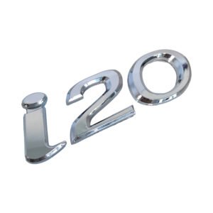 Stylish Hyundai i20 Chrome Emblem – Premium Mirror Finish Car Badge Replacement
