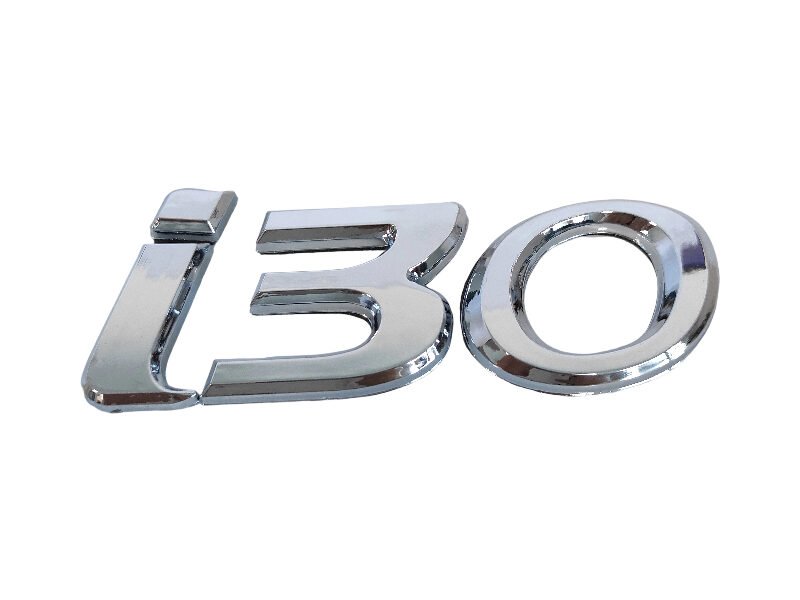 Shiny Hyundai i30 Chrome Emblem – Premium Mirror Finish Replacement Badge