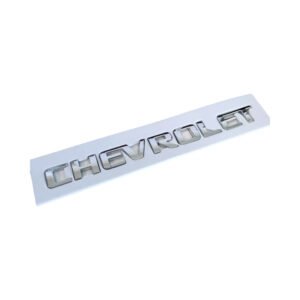 Shiny Chrome Chevrolet Letter Emblem – Stylish Chevy Tailgate Letters for Classic Exterior Trim Upgrade