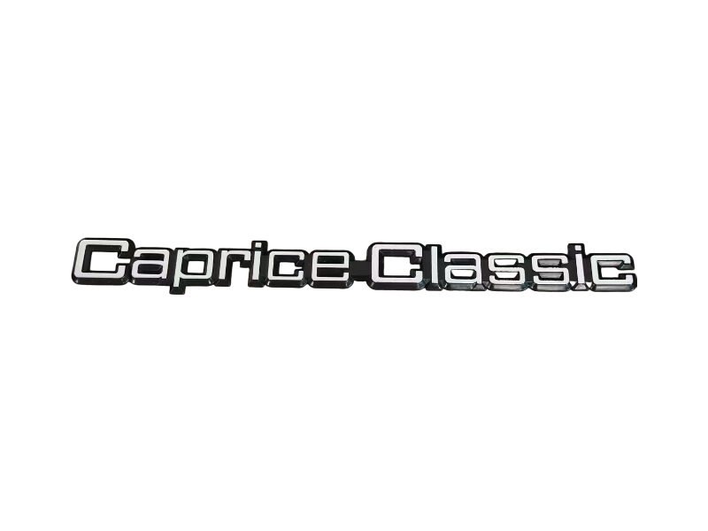 Premium Silver-Black Caprice Classic Emblem – Stylish Vintage Car Badge for Caprice Exterior Trim Replacement